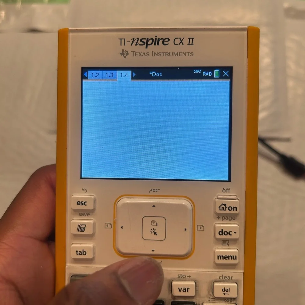 Texas Instruments TI Nspire CX II Graphing Calculator with charger And Cover